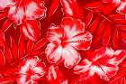 Colorful Polynesian textile, Waikiki, Honolulu, Oahu, Hawaii. Art Print
